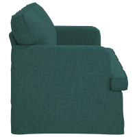 Produktbild för Soffa Mörkgrön 162 x 80 x 85 cm tyg