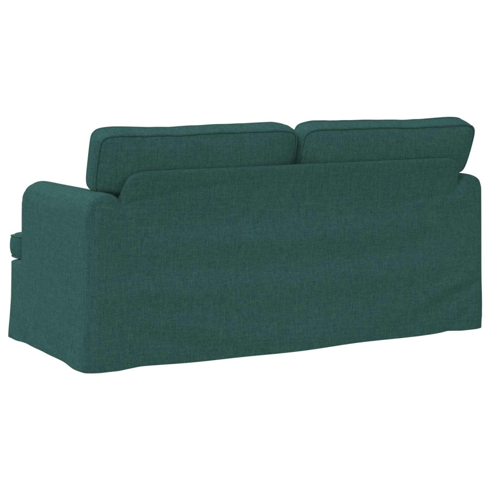Produktbild för Soffa Mörkgrön 162 x 80 x 85 cm tyg