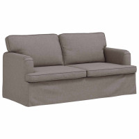 Produktbild för Soffa Taupe 162 x 80 x 85 cm tyg