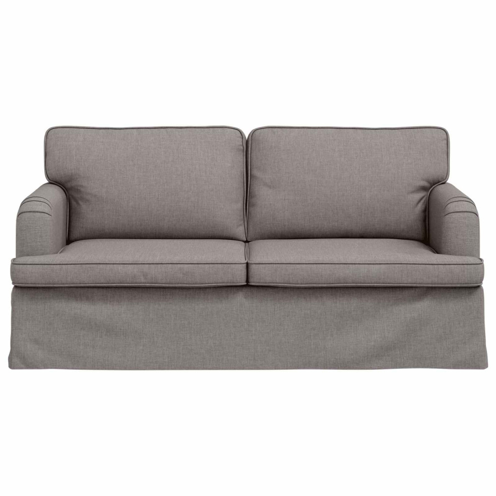 Produktbild för Soffa Taupe 162 x 80 x 85 cm tyg