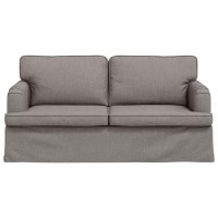 Produktbild för Soffa Taupe 162 x 80 x 85 cm tyg