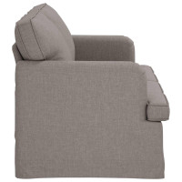 Produktbild för Soffa Taupe 162 x 80 x 85 cm tyg