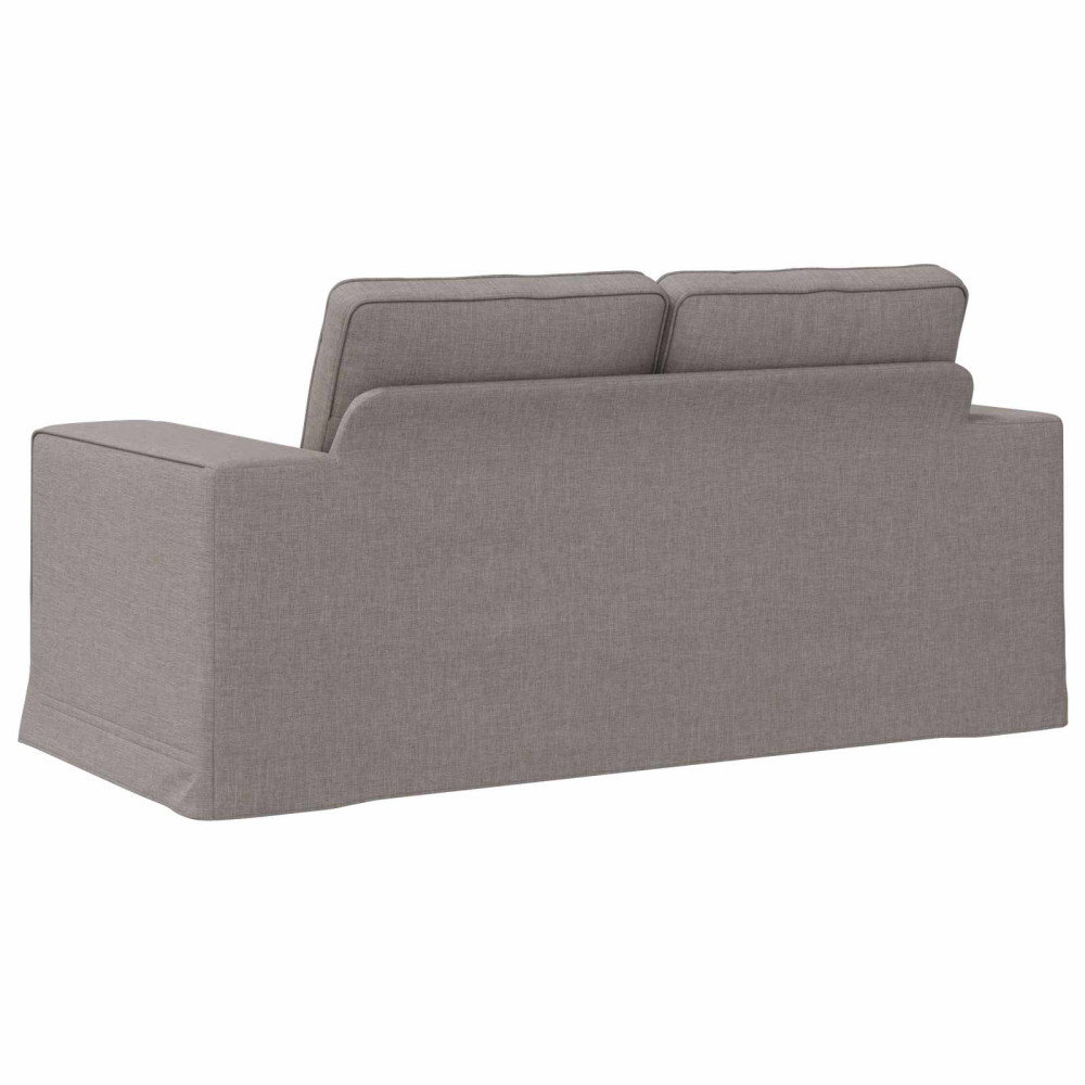 Produktbild för Soffa Taupe 162 x 80 x 85 cm tyg
