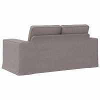 Produktbild för Soffa Taupe 162 x 80 x 85 cm tyg