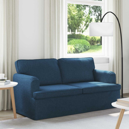 vidaXL Soffa Blå 162 x 80 x 85 cm tyg
