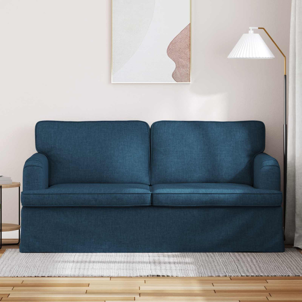 Produktbild för Soffa Blå 162 x 80 x 85 cm tyg