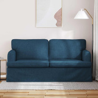 Produktbild för Soffa Blå 162 x 80 x 85 cm tyg