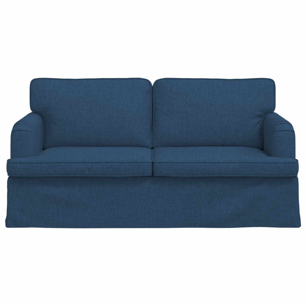 Produktbild för Soffa Blå 162 x 80 x 85 cm tyg