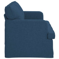 Produktbild för Soffa Blå 162 x 80 x 85 cm tyg