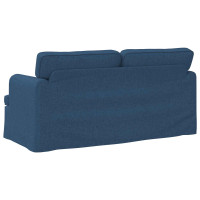 Produktbild för Soffa Blå 162 x 80 x 85 cm tyg