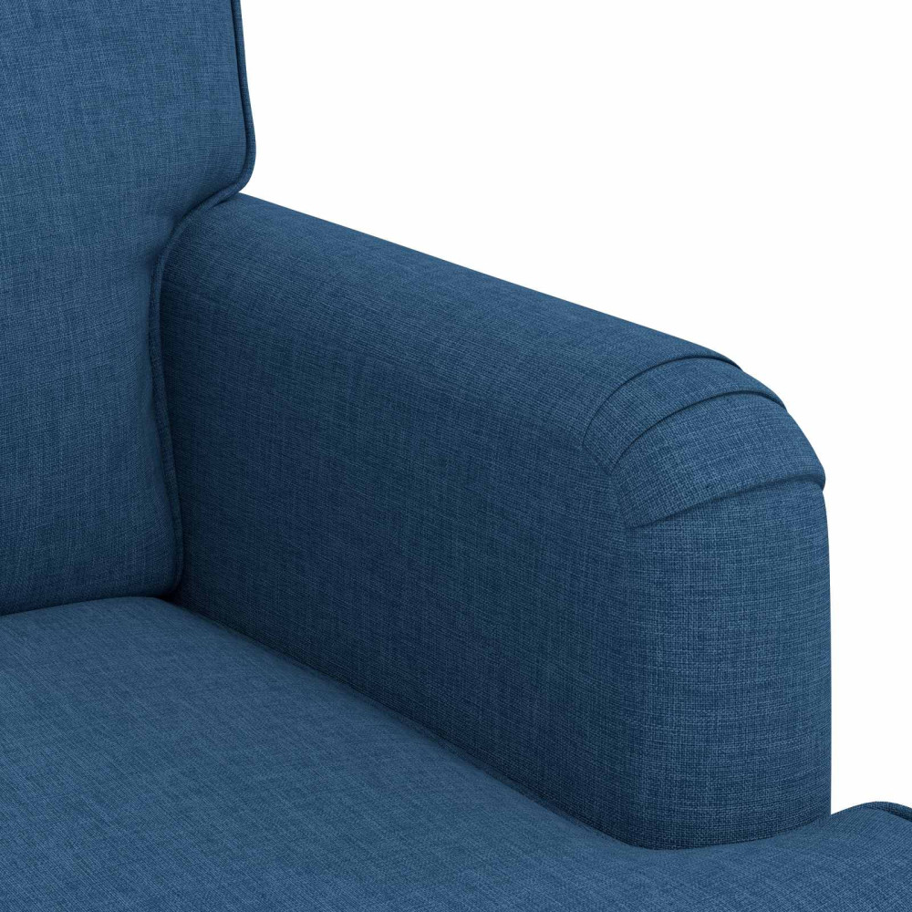 Produktbild för Soffa Blå 162 x 80 x 85 cm tyg