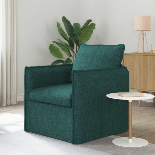 vidaXL Soffa Mörkgrön 75 x 82 x 85 cm tyg