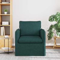 Produktbild för Soffa Mörkgrön 75 x 82 x 85 cm tyg