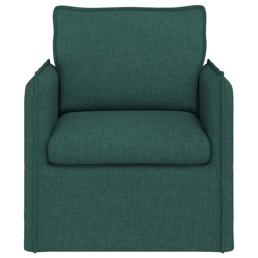 Produktbild för Soffa Mörkgrön 75 x 82 x 85 cm tyg