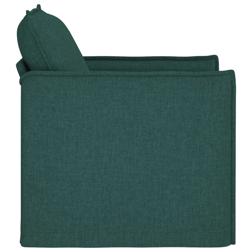 Produktbild för Soffa Mörkgrön 75 x 82 x 85 cm tyg