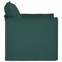 Produktbild för Soffa Mörkgrön 75 x 82 x 85 cm tyg