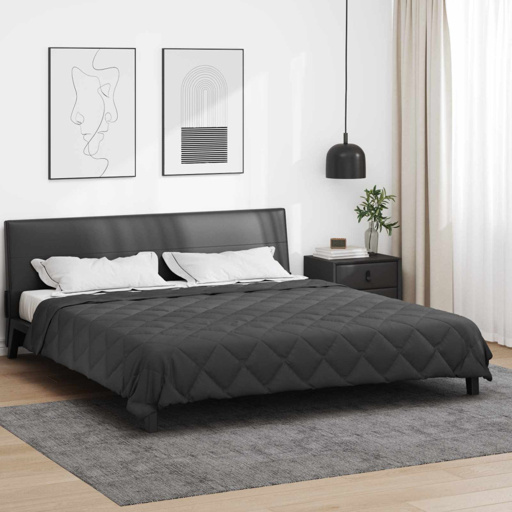 Produktbild för Sommar Duvet Antracit 220 x 200 cm Mikrofiber