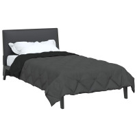 Produktbild för Sommar Duvet Svart och Anthracit 200 x 135 cm Mikrofiber