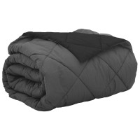 Produktbild för Sommar Duvet Svart och Anthracit 220 x 200 cm Mikrofiber