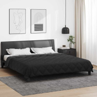 Produktbild för Sommar Duvet Svart och Anthracit 220 x 240 cm Mikrofiber