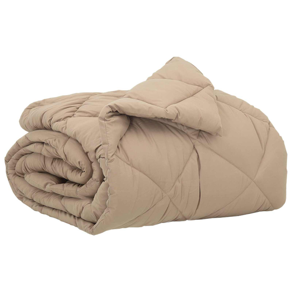 Produktbild för Full Års-Duvet Taupe 135 x 200 cm Mikrofiber