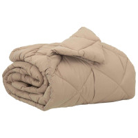 Produktbild för Full Års-Duvet Taupe 135 x 200 cm Mikrofiber