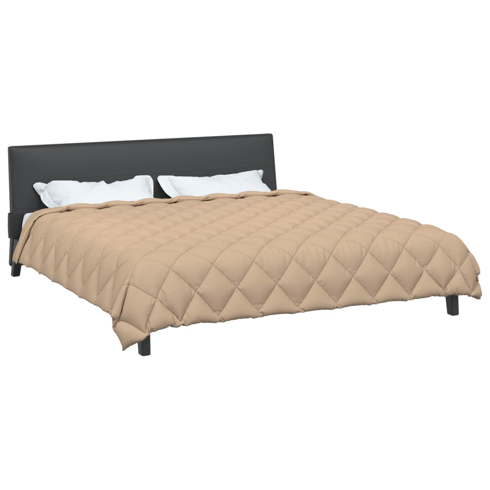 Produktbild för Vinter Täcke Taupe 220 x 240 cm Mikrofiber