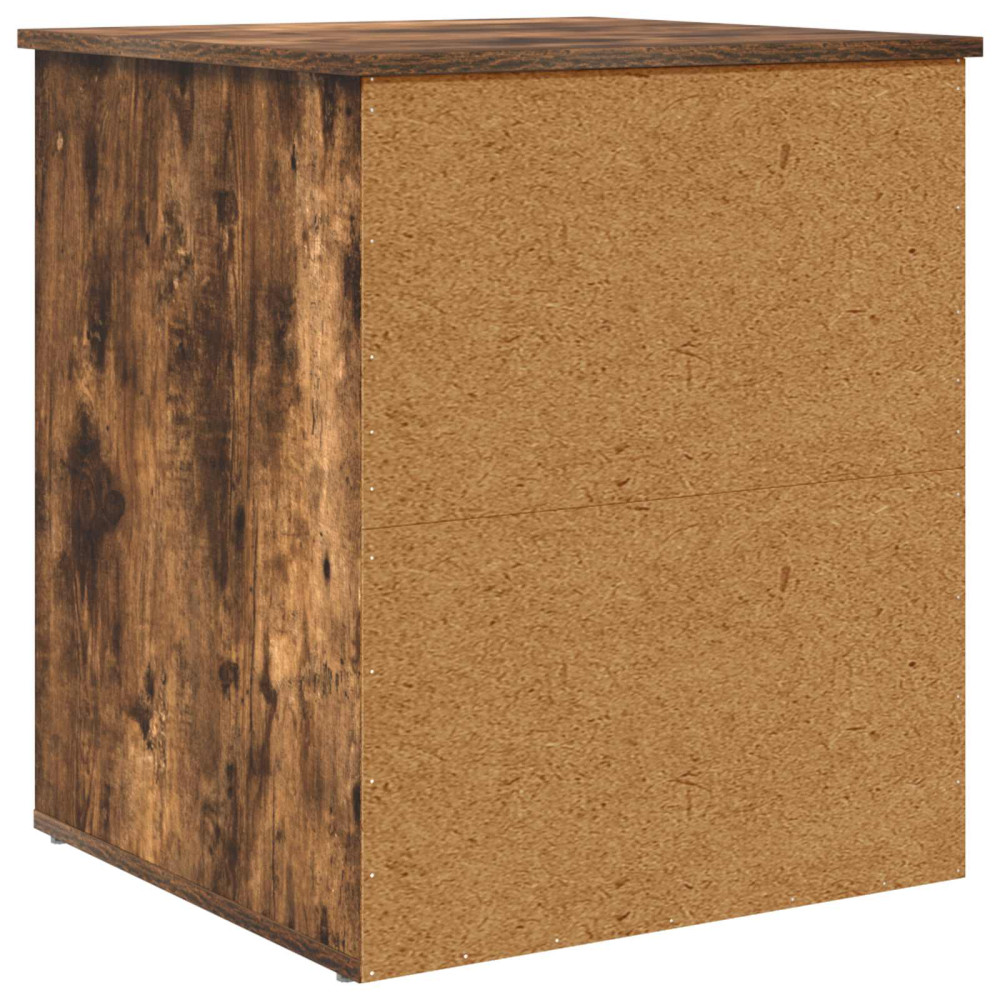 Produktbild för Katt hus Rökt ek 53 x 52 x 62 cm Konstruerat trä