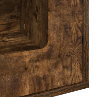 Produktbild för Katt hus Rökt ek 53 x 52 x 62 cm Konstruerat trä