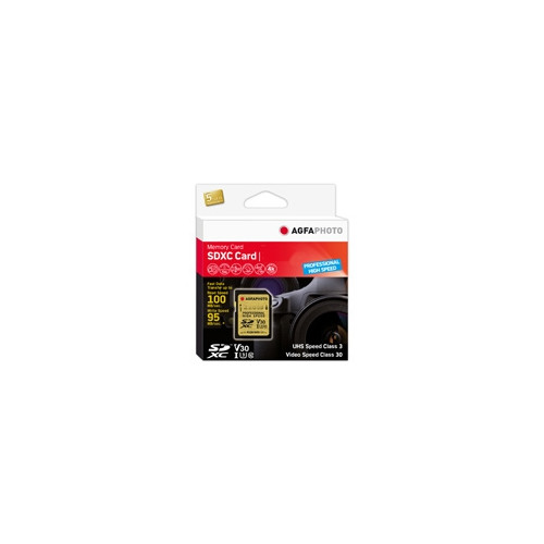 AGFA AgfaPhoto 10607, 128 GB, SDXC, Klass 10, UHS-I, 100 MB/s, 95...