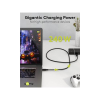 Produktbild för goobay - USB typ C-kabel - 24 pin USB-C till 24 pin USB-C - 50 cm