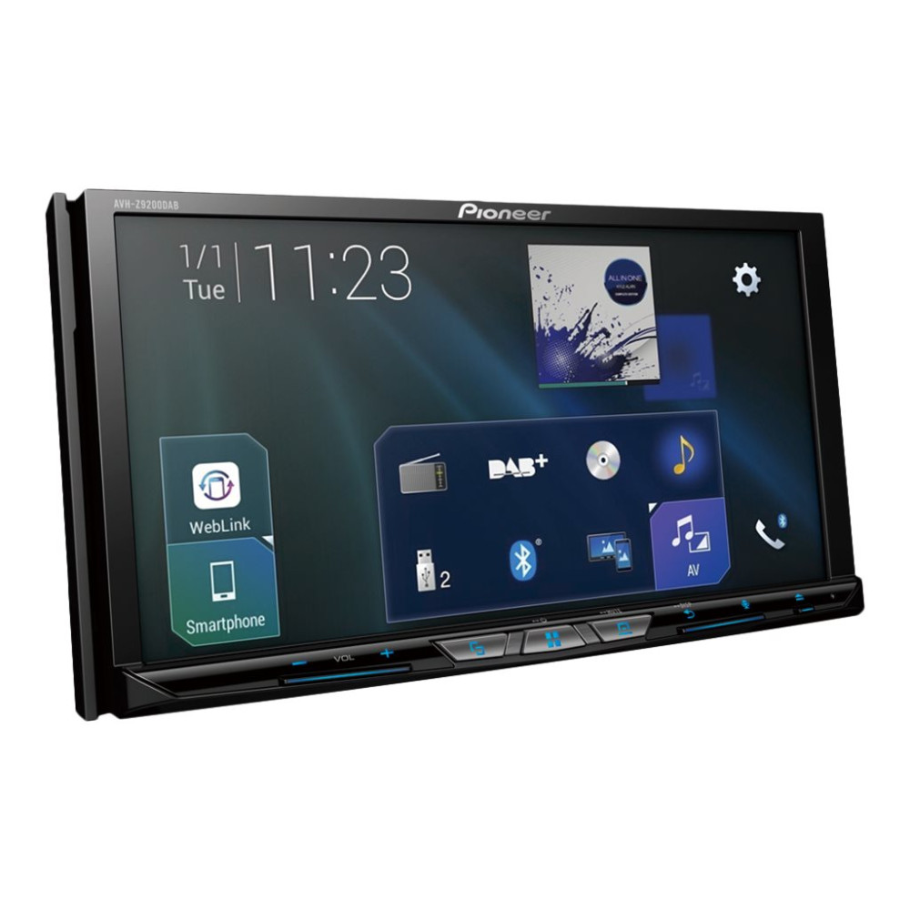 Produktbild för Pioneer AVH-Z9200DAB - DVD-mottagare - display 7" - inbyggd enhet - Dubbel-DIN