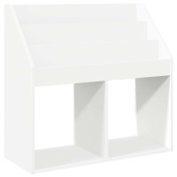Produktbild för Barnbokhylla Vit 72,5 x 29,5 x 69 cm Konstruerat trä