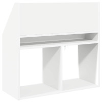 Produktbild för Barnbokhylla Vit 72,5 x 29,5 x 69 cm Konstruerat trä