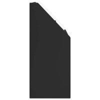 Produktbild för Barnbokhylla Svart 72,5 x 29,5 x 69 cm Konstruerat trä