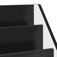 Produktbild för Barnbokhylla Svart 72,5 x 29,5 x 69 cm Konstruerat trä