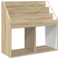 Produktbild för Barnbokhylla Sonoma-ek 72,5 x 29,5 x 69 cm Konstruerat trä