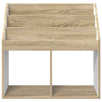 Produktbild för Barnbokhylla Sonoma-ek 72,5 x 29,5 x 69 cm Konstruerat trä
