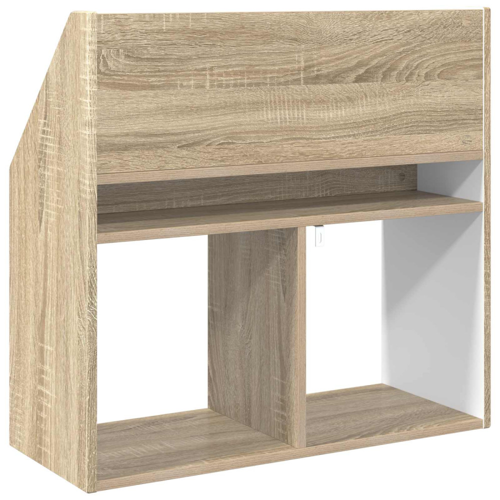 Produktbild för Barnbokhylla Sonoma-ek 72,5 x 29,5 x 69 cm Konstruerat trä