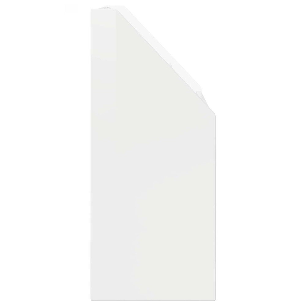 Produktbild för Barnbokhylla Högblanka vita 72,5 x 29,5 x 69 cm Konstruerat trä