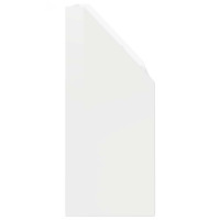 Produktbild för Barnbokhylla Högblanka vita 72,5 x 29,5 x 69 cm Konstruerat trä