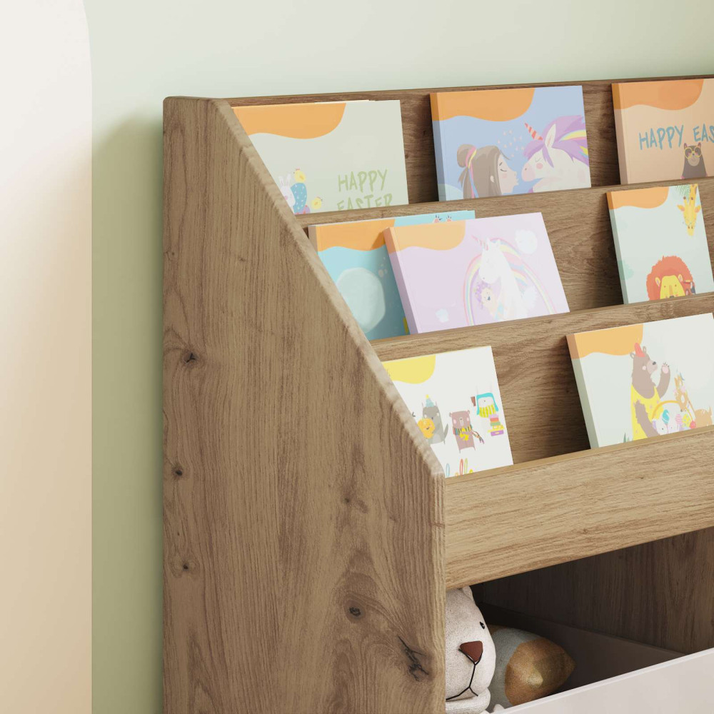 Produktbild för Barnbokhylla Artisan Ek 72,5 x 29,5 x 69 cm Konstruerat trä