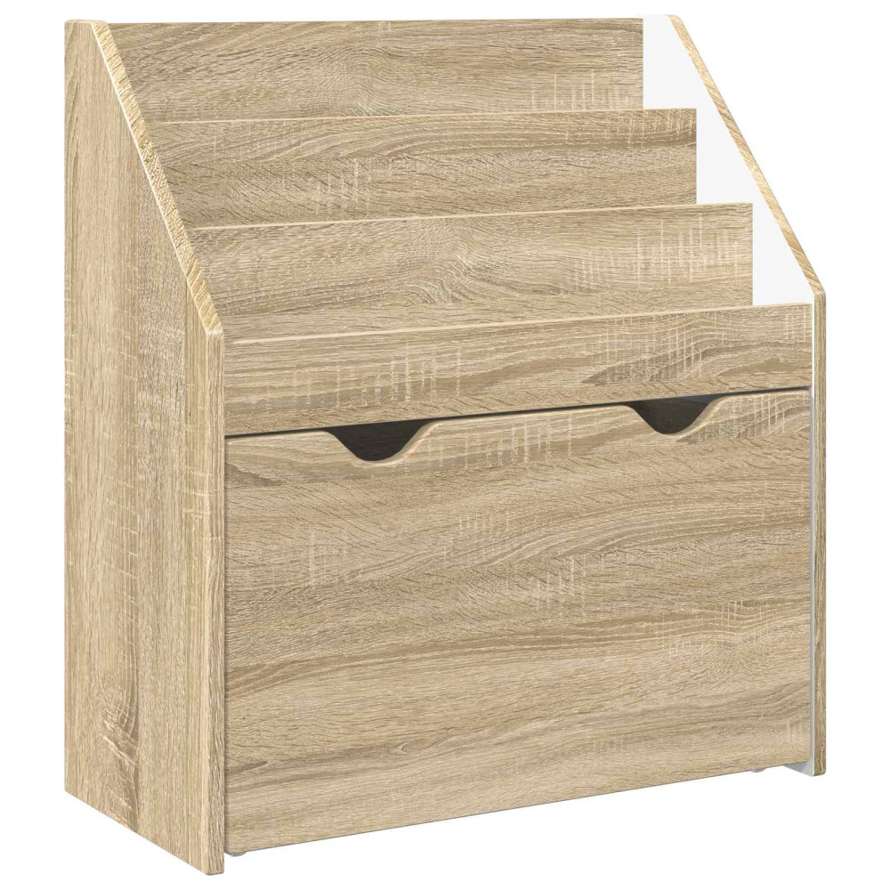 Produktbild för Barnbokhylla Sonoma-ek 60 x 29,5 x 69 cm Konstruerat trä
