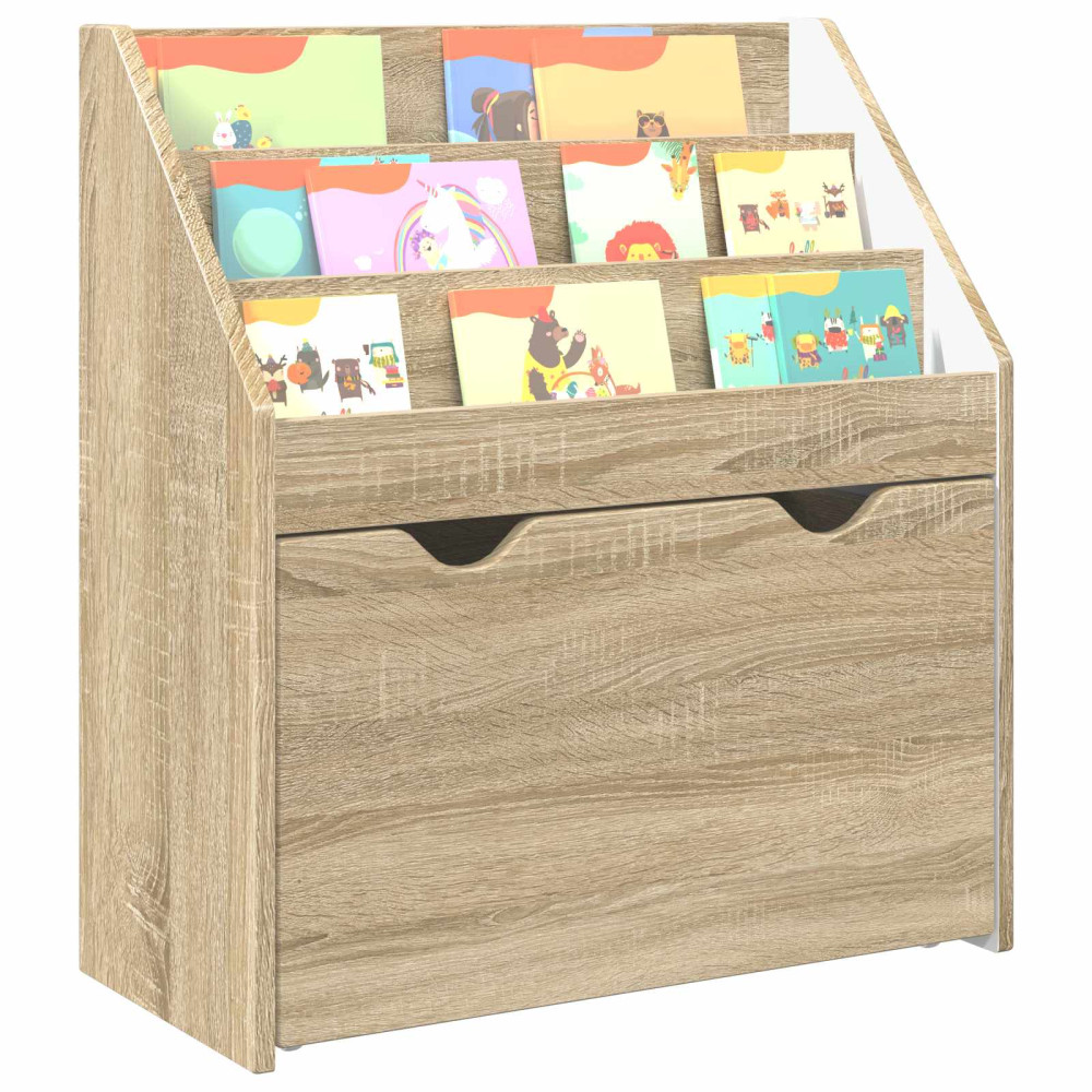 Produktbild för Barnbokhylla Sonoma-ek 60 x 29,5 x 69 cm Konstruerat trä
