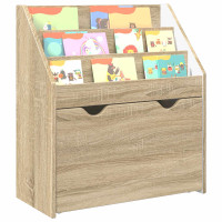 Produktbild för Barnbokhylla Sonoma-ek 60 x 29,5 x 69 cm Konstruerat trä