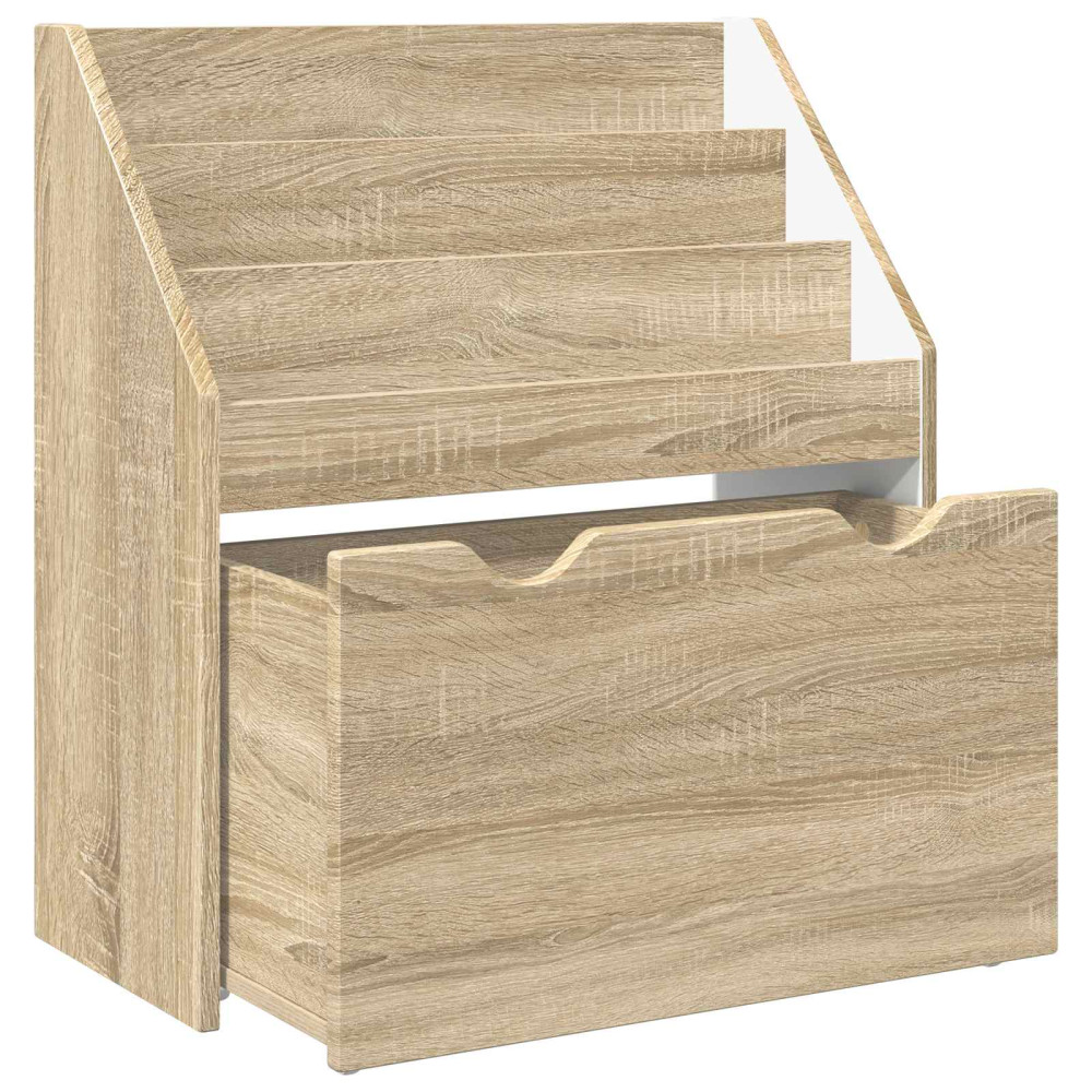 Produktbild för Barnbokhylla Sonoma-ek 60 x 29,5 x 69 cm Konstruerat trä