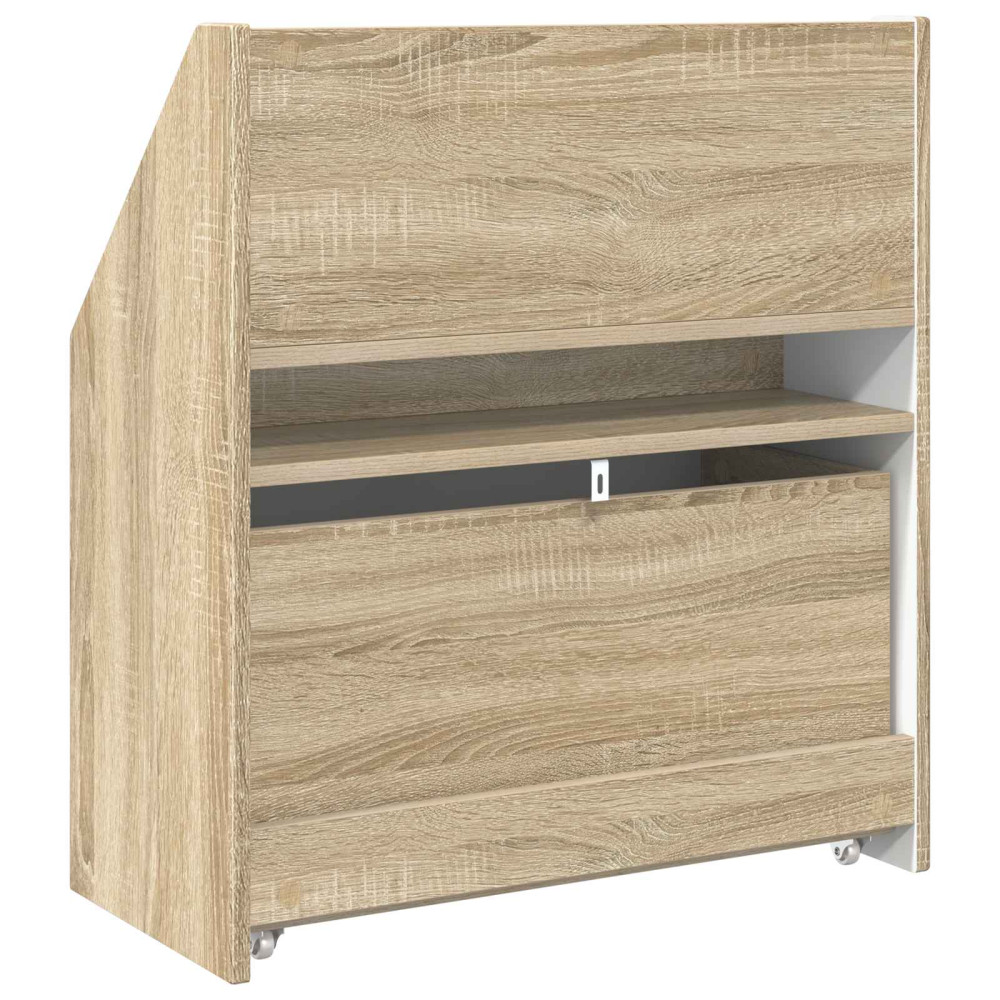 Produktbild för Barnbokhylla Sonoma-ek 60 x 29,5 x 69 cm Konstruerat trä