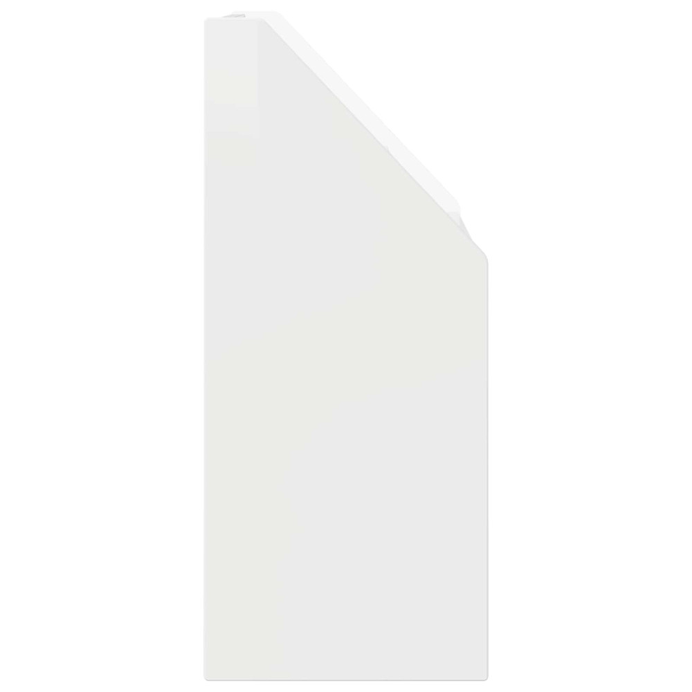 Produktbild för Barnbokhylla Högblanka vita 60 x 29,5 x 69 cm Konstruerat trä