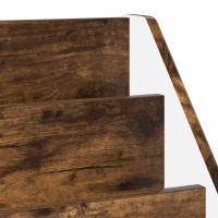Produktbild för Barnbokhylla med låda Rökt ek 60 x 29,5 x 69 cm Konstruerat trä