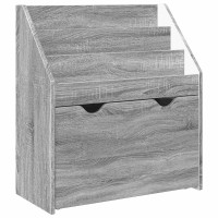 Produktbild för Barnbokhylla Grå Sonoma 60 x 29,5 x 69 cm Konstruerat trä
